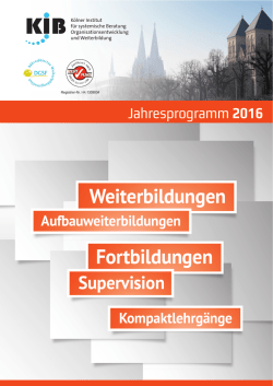 Jahresprogramm 2016