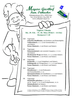 Menüplan
