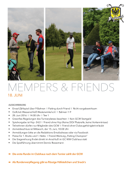 mempers & friends - Golfclub Waltrop e.V.