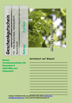 Geschenkgutschein - emme
