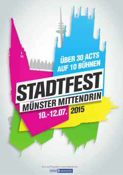 Infos und Programm: www.mittendrin.ms - presse
