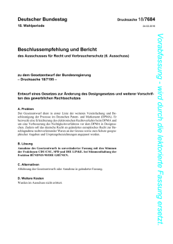 18/7684 - Datenbanken des deutschen Bundestags