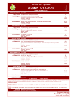 jedilnik - speiseplan