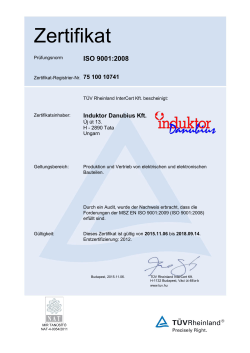 Zertifikat - Induktor.de