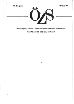 Page 1 11. Jahrgang Heft 3/1986 Herausgegeben von der