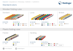 Standard colors Wooden folding rules Plastic