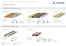 Standard colors Wooden folding rules Plastic