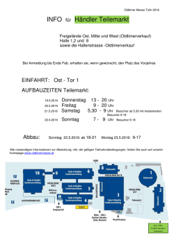 INFO f&uuml;r H&auml;ndler Teilemarkt