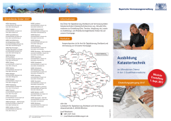 Infoflyer - Bayerische Vermessungsverwaltung