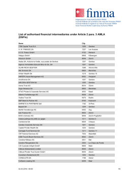 List of authorised financial intermediaries under Article 2