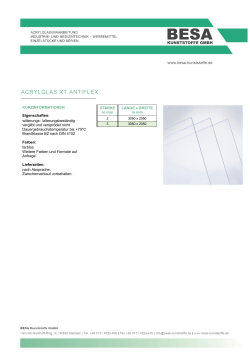 acrylglas xt antiflex - BESA Kunststoffe GmbH