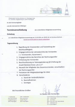 Hier die Tagesordnung - Förderverein des Corvinus