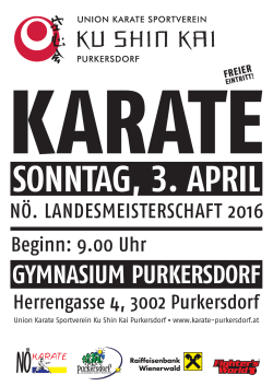 gymnasium purkersdorf - Union Karate