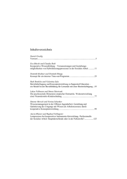 Inhaltsverzeichnis - Verlag Barbara Budrich