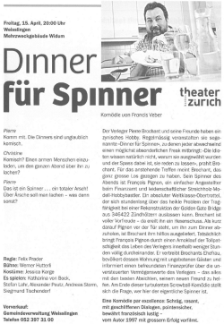 Dinner für Spinner