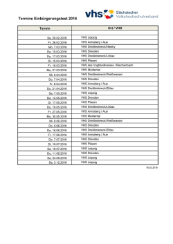 Einb&uuml;rgerungstest Termine 2016