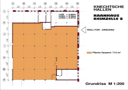 Grundriss M 1:200 KNECHTSCHE HALLEN