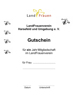 Gutschein - LandFrauen