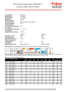 Datenblatt NA2XY - Klaus Faber AG