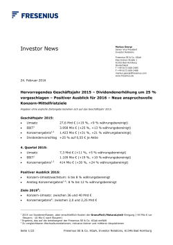 Investor News