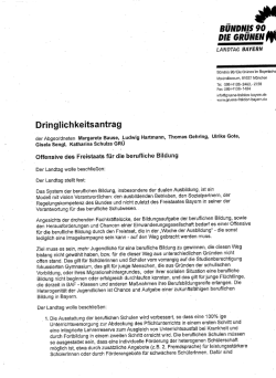 Dringlichkeitsantrag