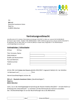 Vertretungsvollmacht