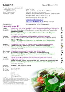 Diese Woche - Accente Services