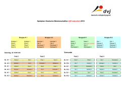 Spielplan - Deutscher Volleyball