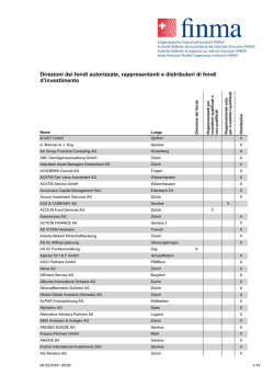 Direzioni dei fondi autorizzate, rappresentanti e distributori