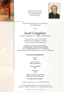 Josef Umgeher, Kleinzell, 26.02.2016