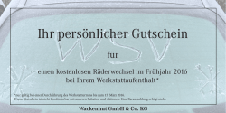 Ihr pers&ouml;nlicher Gutschein