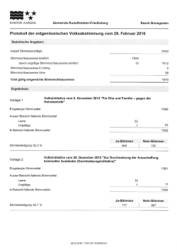 Eidgenössische Vorlagen