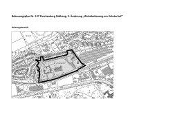 Bebauungsplan Nr. 137 Paschenberg Südhang, 3. Änderung