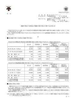 業績予想との差異及び業績予想の修正に関するお知らせ〔109KB〕