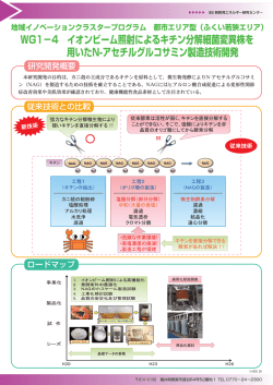 WGー -4 イオンビーム照射に よるキチン分解細菌変異株を