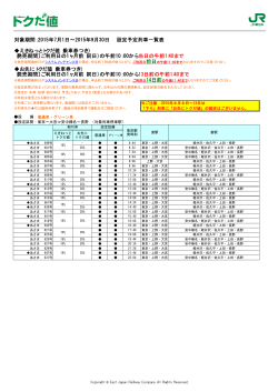トクだ値（乗車券つき）北陸新幹線「あさま」普通車・グリーン車