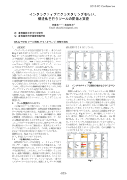 インタラクティブにクラスタリングを行い、 構造化を行うツールの開発と実査