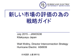 新しい市場の評価の為の 戦略ガイド