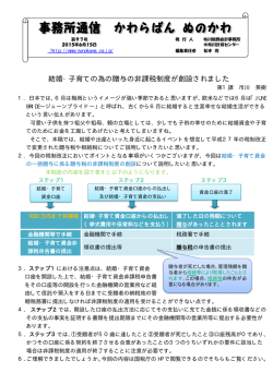 結婚・子育ての為の贈与の非課税制度が創設されました