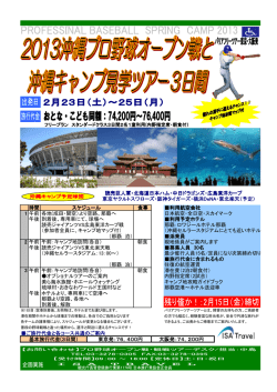 読売巨人軍・北海道日本ハム・中日ドラゴンズ・広島東洋カープ 東京