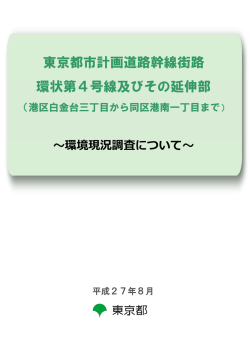 東京都市計画道路幹線街路 環状第4号線及びその延伸部
