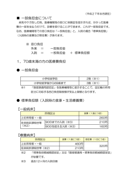 一部負担金について