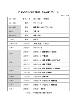 レンタルカートレース2015 第6戦(11/1開催)