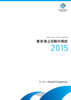 東京海上日動の現状2015(全ページ)