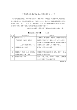 中間検査の受検が無い場合の提出資料について