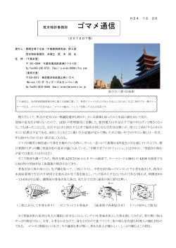 荒木特許事務所 ごまめ通信15号