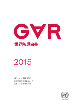 世界防災白書 - PreventionWeb