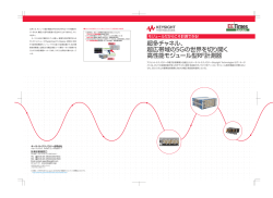 超広帯域の5Gの世界を切り開く 高性能モジュール型RF計測器