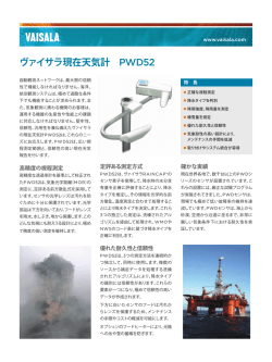 ヴァイサラ現在天気計 PWD52