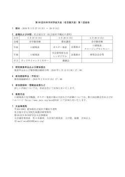 第 66 回日本木材学会大会